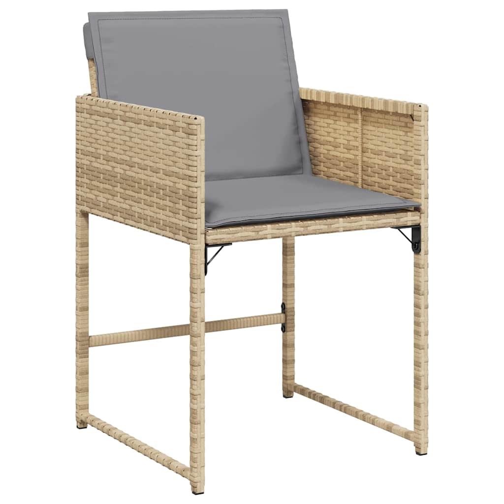 Ensemble de salle à manger pour jardin 5 pcs Beige polyrotin - XIOS