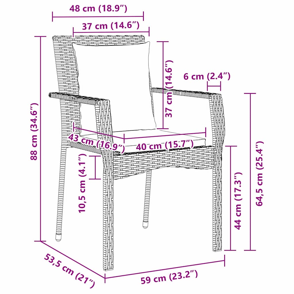 Ensemble de salle à manger pour jardin 5 pcs Gris polyrotin - XIOS
