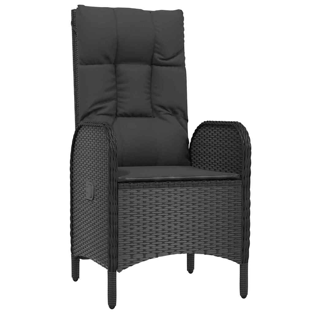Ensemble de salle à manger pour jardin 5 pcs Noir polyrotin - XIOS