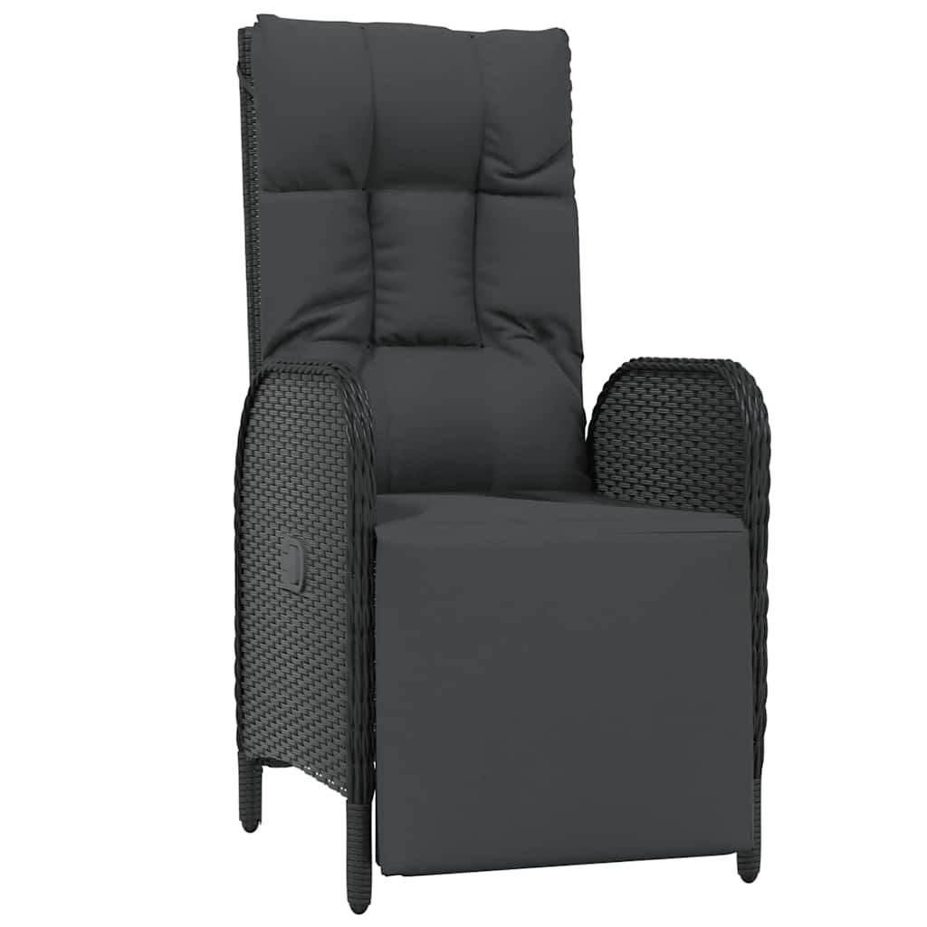 Ensemble de salle à manger pour jardin 5 pcs Noir polyrotin - XIOS