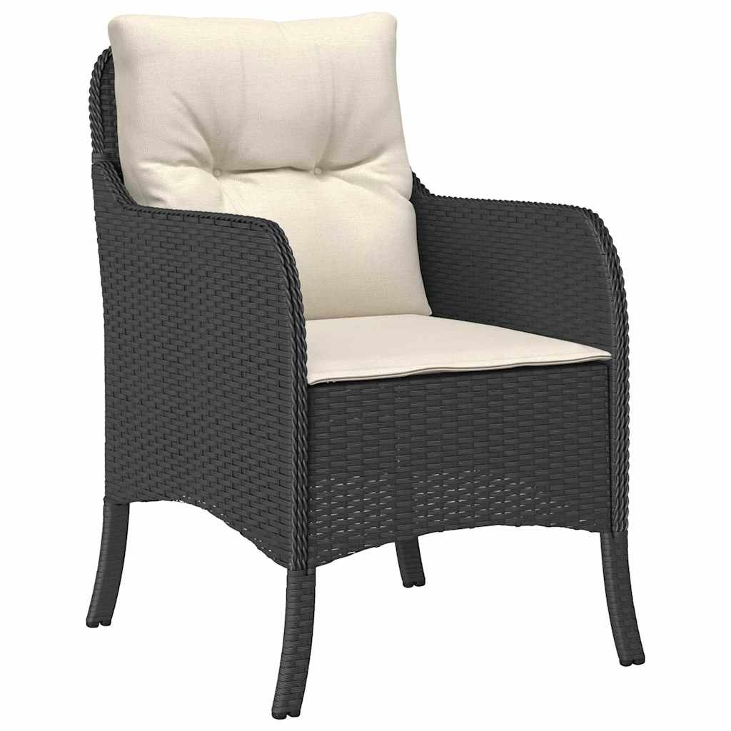 Ensemble de salle à manger pour jardin 5 pcs Noir polyrotin - XIOS
