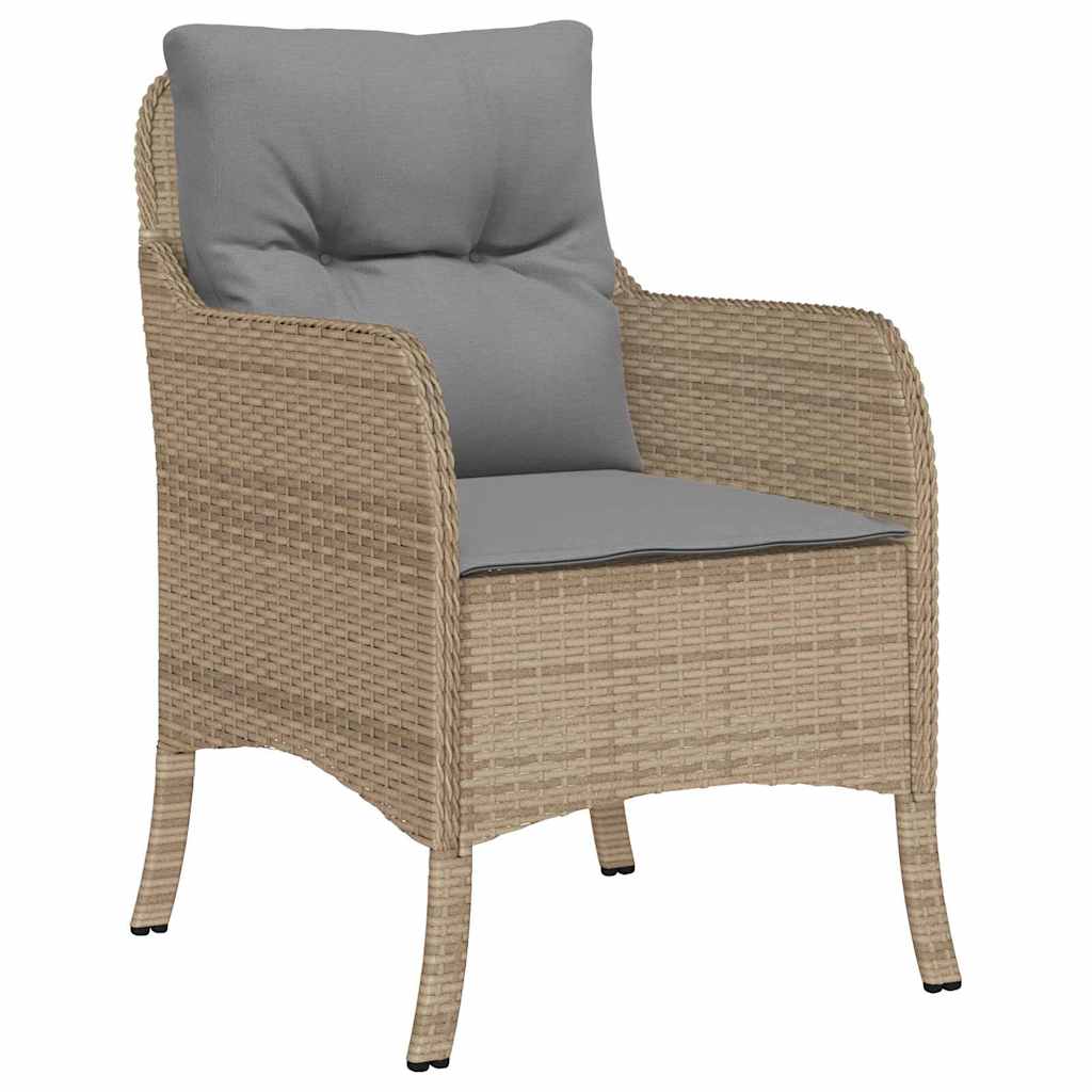 Ensemble de salle à manger pour jardin 3 pcs Beige polyrotin - XIOS