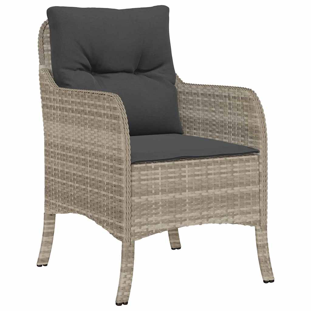 Ensemble de salle à manger pour jardin 5 pcs Gris clair - XIOS