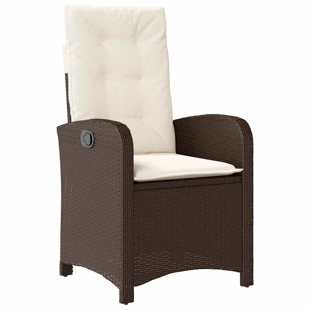 Ensemble de salle à manger pour jardin 5 pcs Marron polyrotin - XIOS