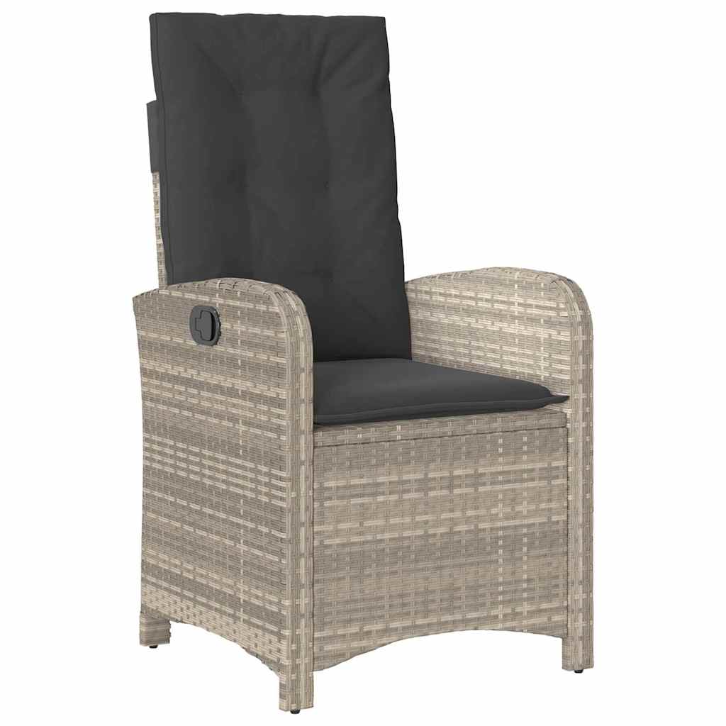 Ensemble de salle à manger pour jardin 5 pcs Gris clair - XIOS