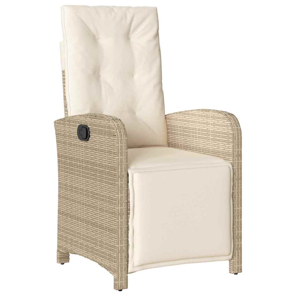 Ensemble de salle à manger pour jardin 5 pcs Beige polyrotin - XIOS