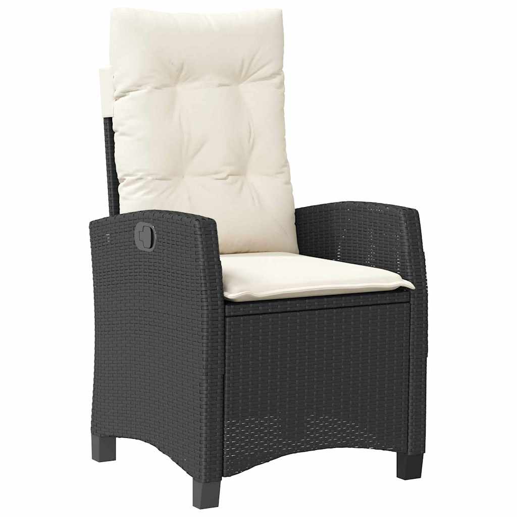 Ensemble de salle à manger pour jardin 5 pcs Noir polyrotin - XIOS
