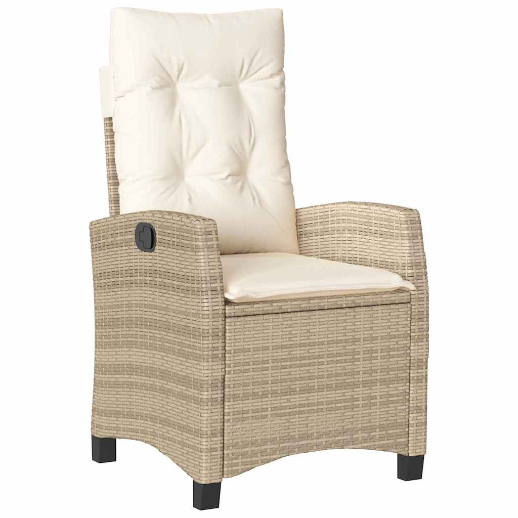 Ensemble de salle à manger pour jardin 3 pcs Beige polyrotin - XIOS
