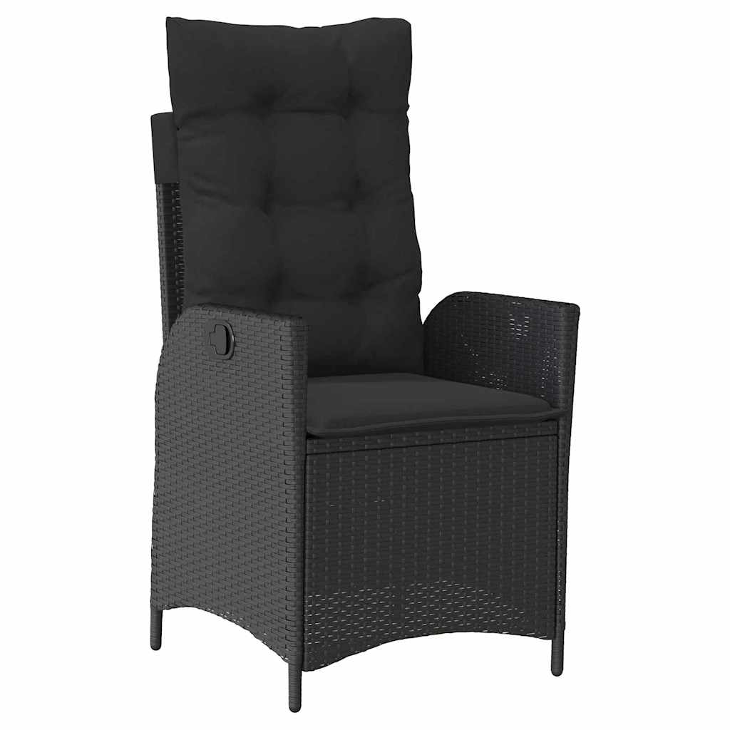 Ensemble de salle à manger pour jardin 5 pcs Noir polyrotin - XIOS