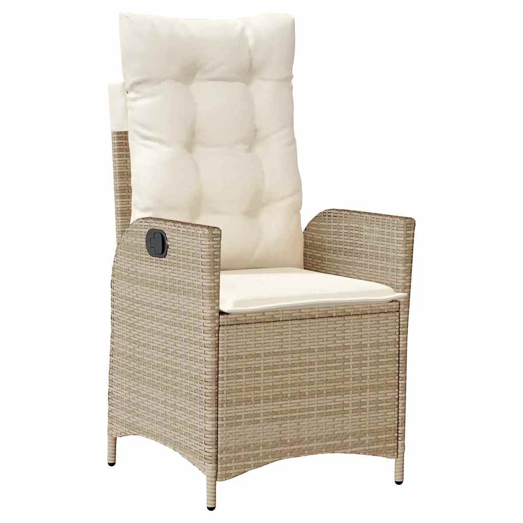 Ensemble de salle à manger pour jardin 7 pcs Beige polyrotin - XIOS