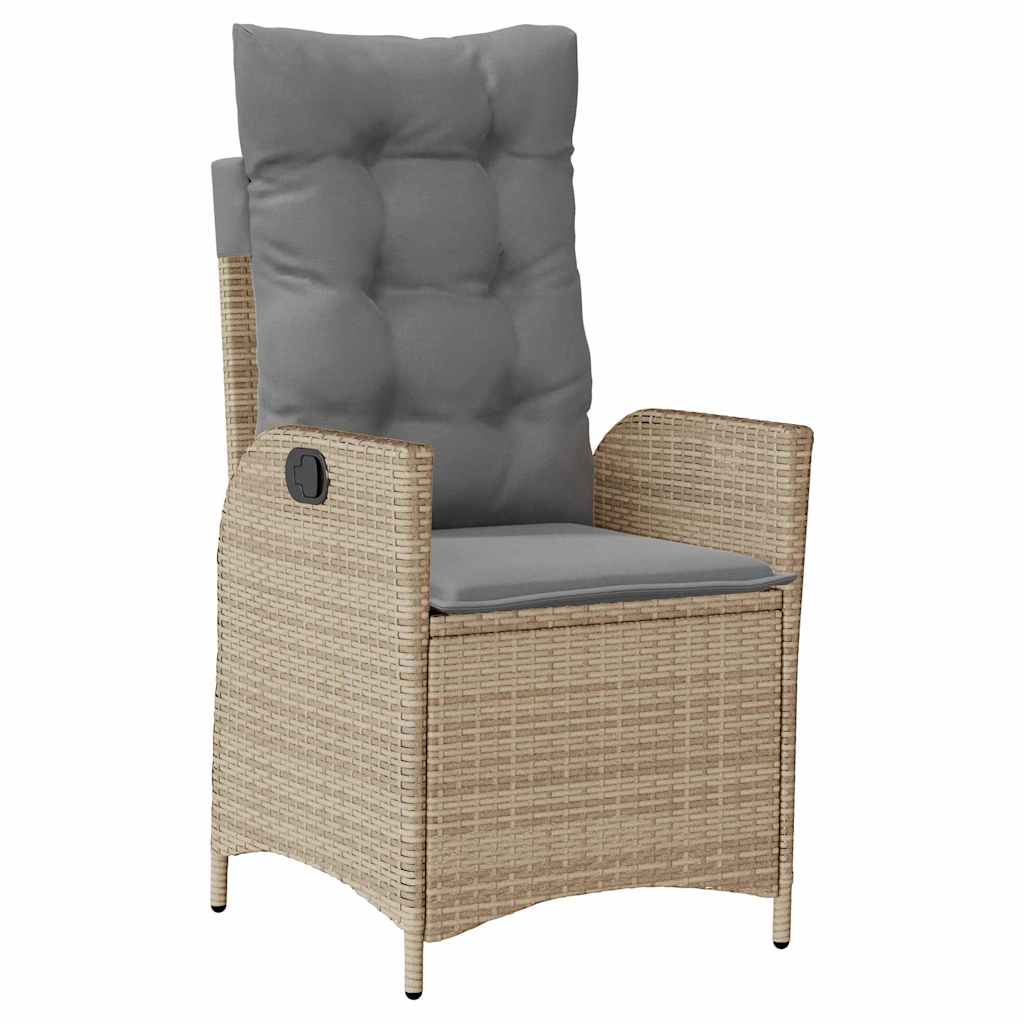 Ensemble de salle à manger pour jardin 5 pcs Beige polyrotin - XIOS