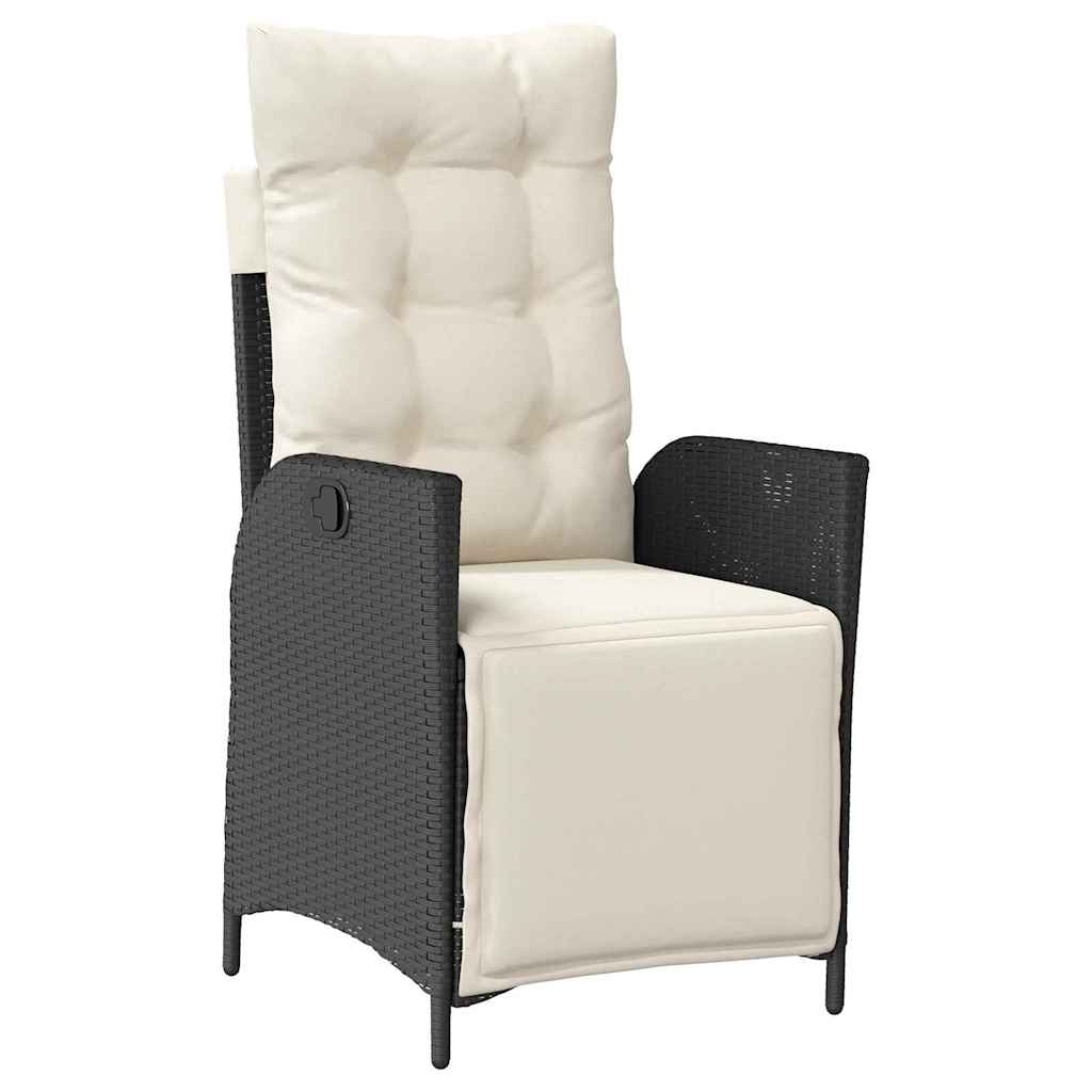 Ensemble de salle à manger pour jardin 7 pcs Noir polyrotin - XIOS