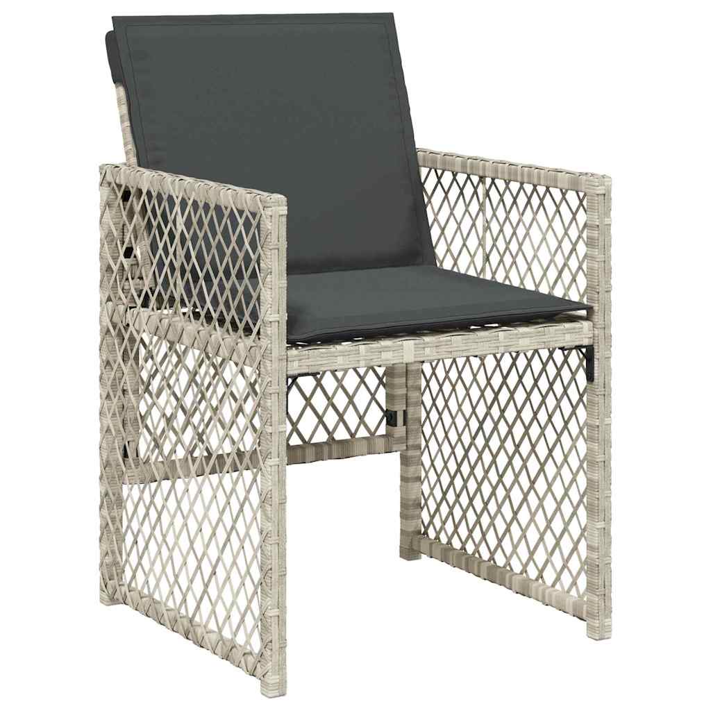 Ensemble de salle à manger pour jardin 9 pcs Gris clair - XIOS