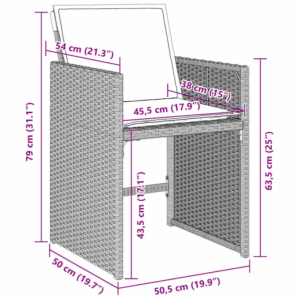 Ensemble de salle à manger pour jardin 5 pcs Gris clair - XIOS