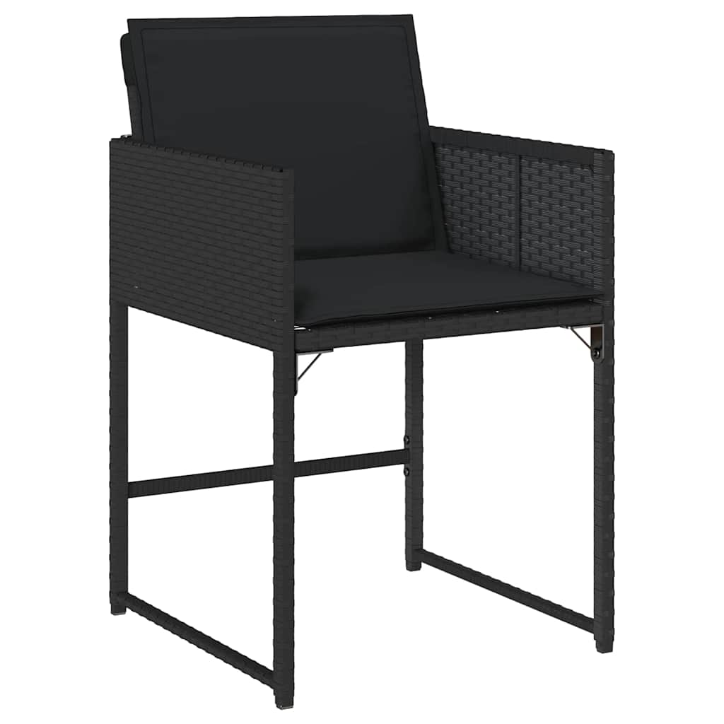 Ensemble de salle à manger pour jardin 5 pcs Noir polyrotin - XIOS