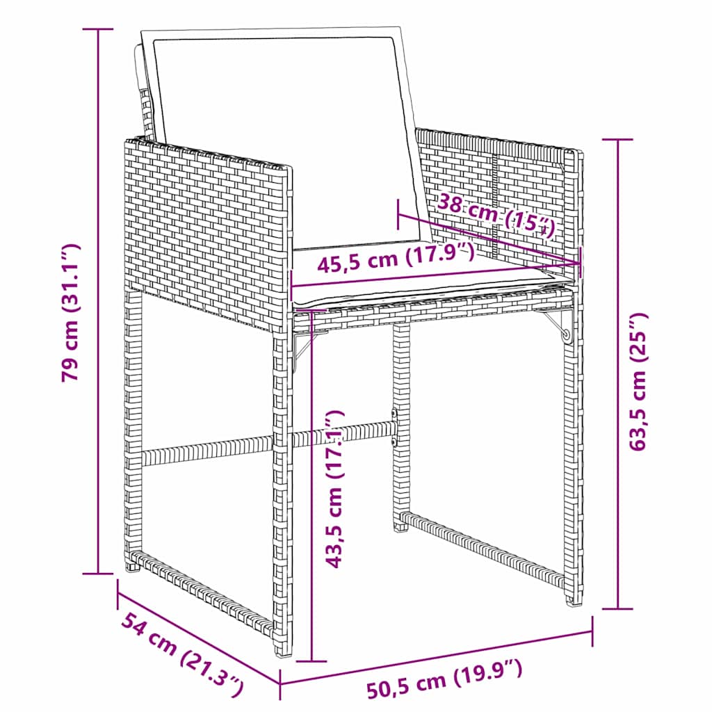 Ensemble de salle à manger pour jardin 5 pcs Gris polyrotin - XIOS