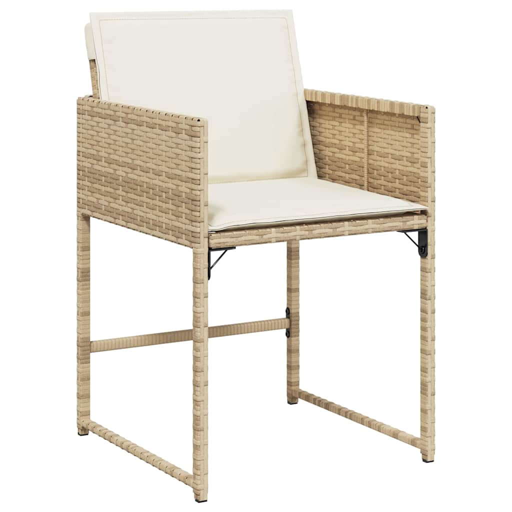 Ensemble de salle à manger pour jardin 5 pcs Beige polyrotin - XIOS