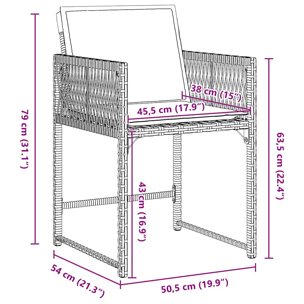 Ensemble de salle à manger pour jardin 5 pcs Beige polyrotin - XIOS