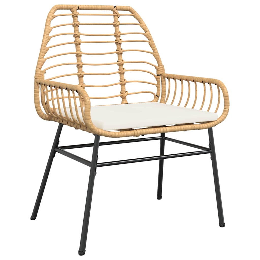 Ensemble de salle à manger pour jardin 3 pcs Marron polyrotin - XIOS
