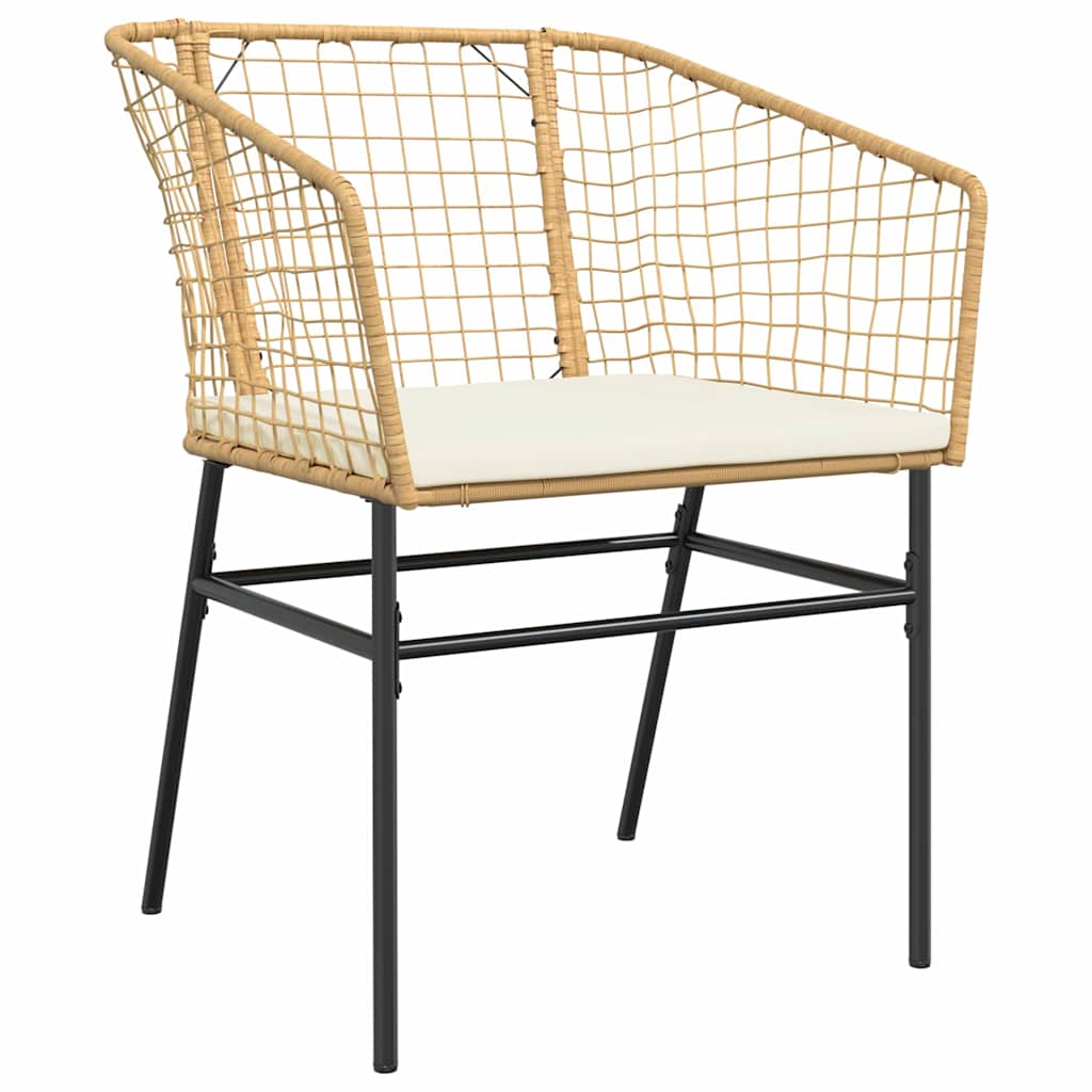 Ensemble de salle à manger pour jardin 7 pcs Marron polyrotin - XIOS