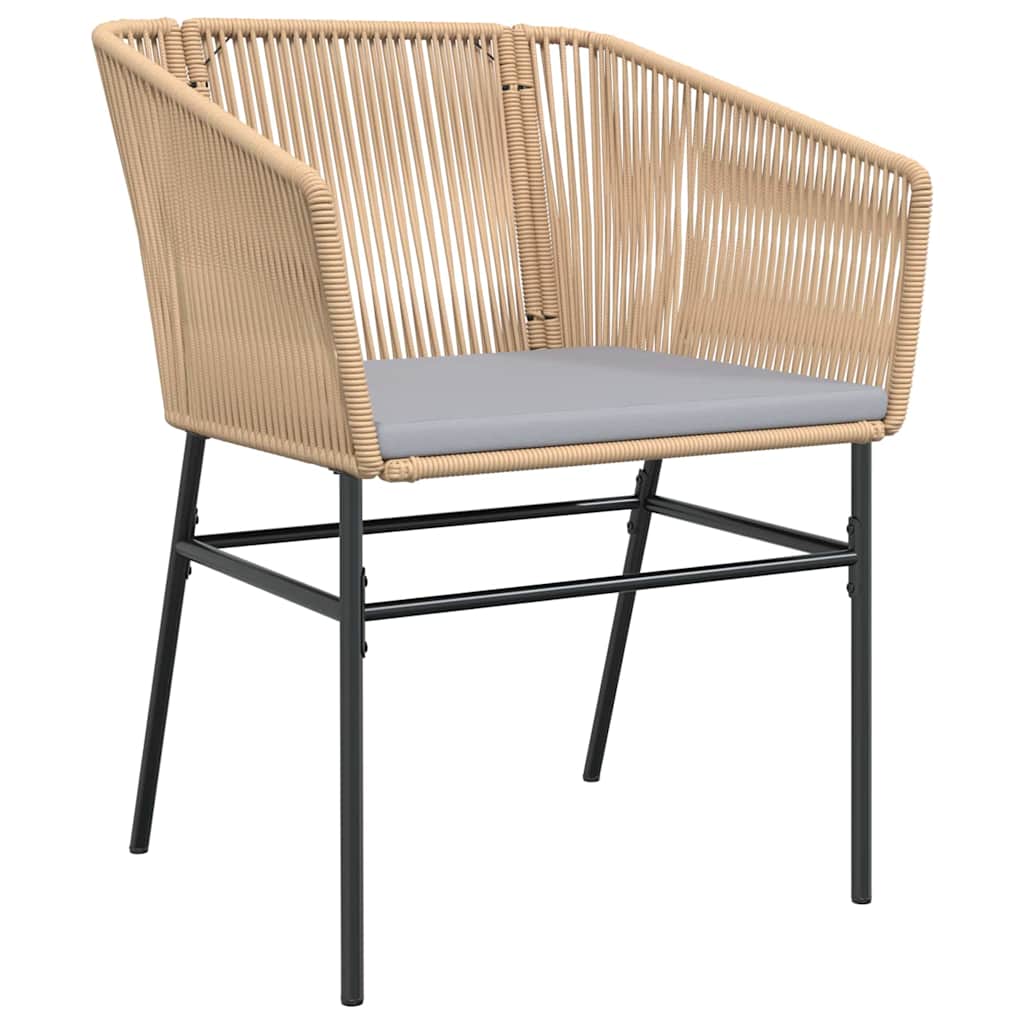 Ensemble de salle à manger pour jardin 5 pcs Marron