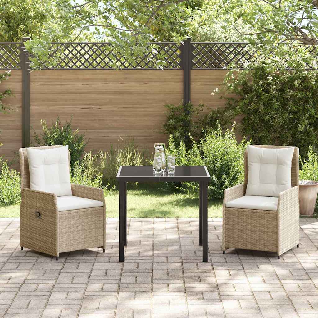 Ensemble de salle à manger pour jardin 3 pcs polyrotin - XIOS