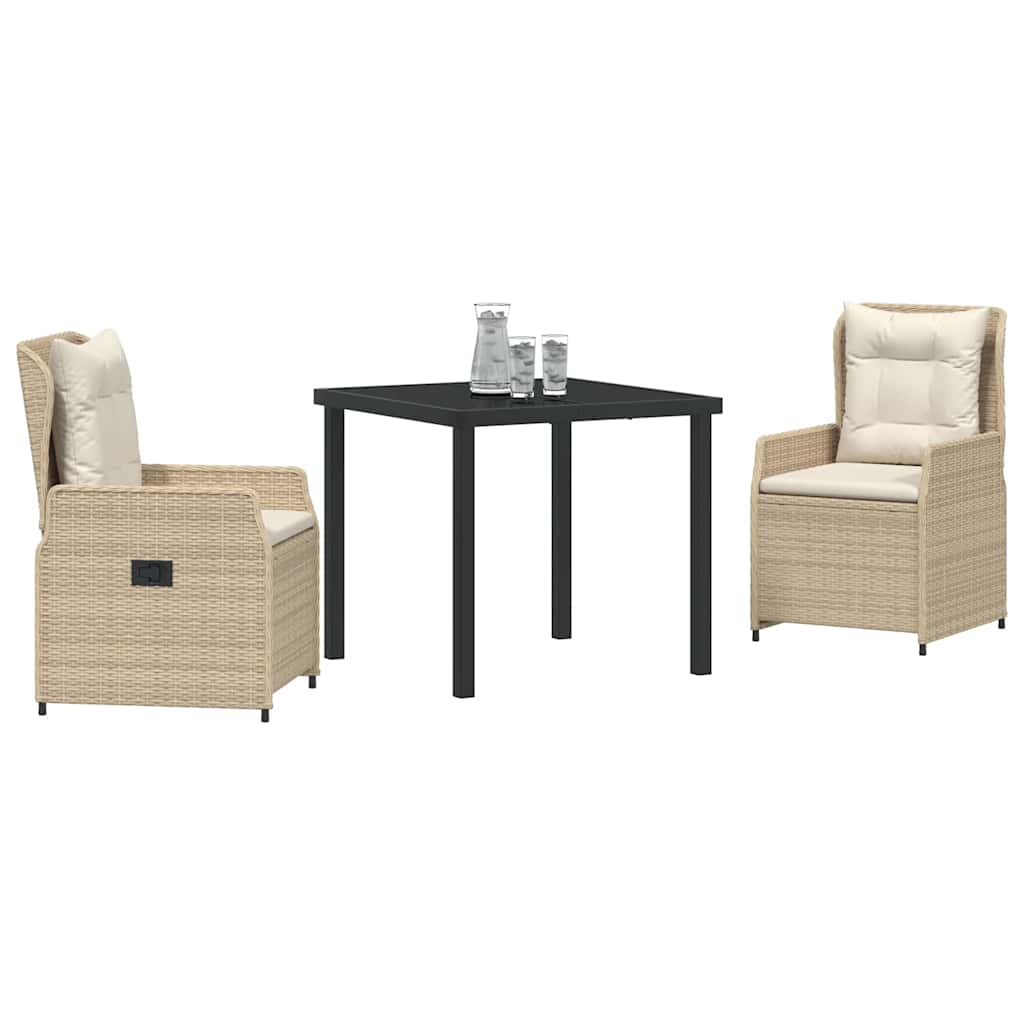 Ensemble de salle à manger pour jardin 3 pcs polyrotin - XIOS