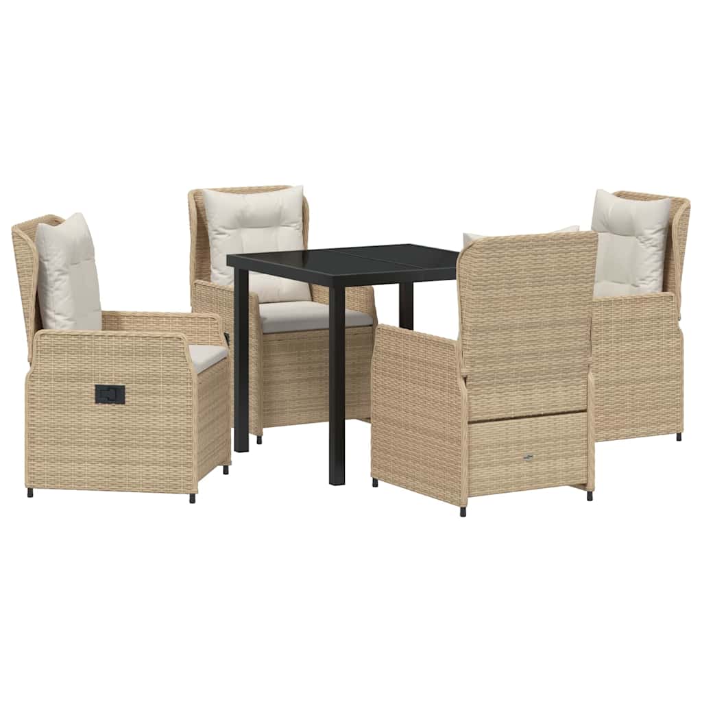 Ensemble de salle à manger pour jardin 5 pcs polyrotin - XIOS