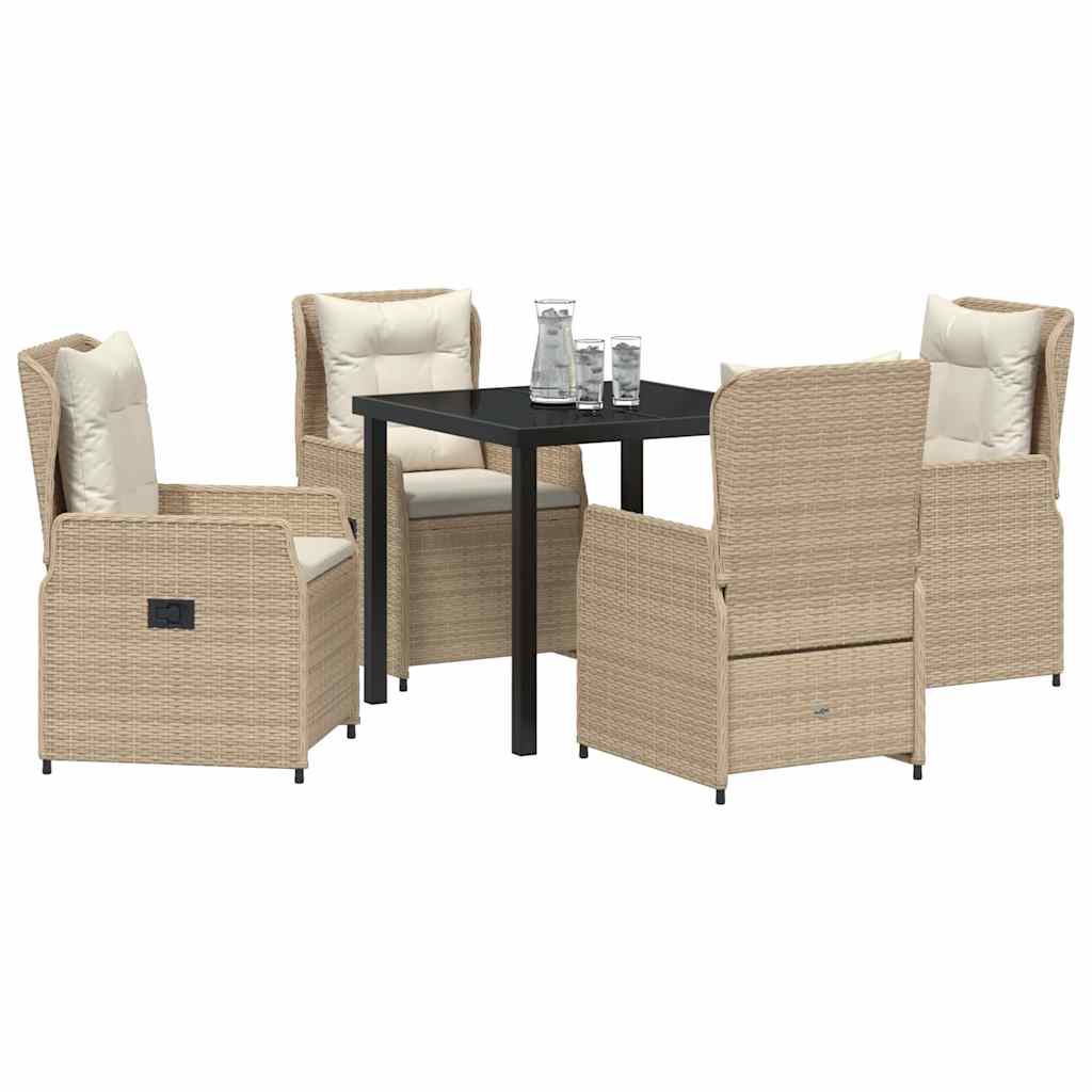 Ensemble de salle à manger pour jardin 5 pcs polyrotin - XIOS