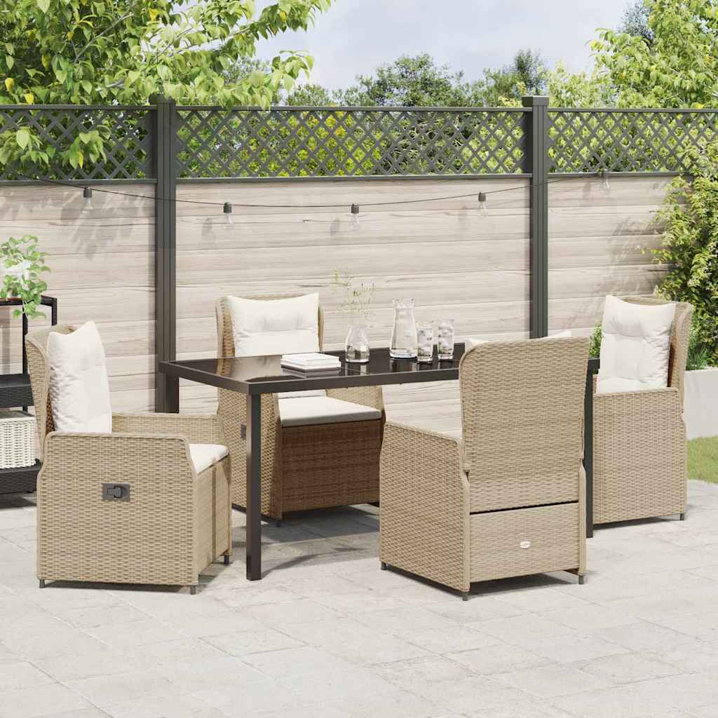 Ensemble de salle à manger pour jardin 5 pcs polyrotin - XIOS