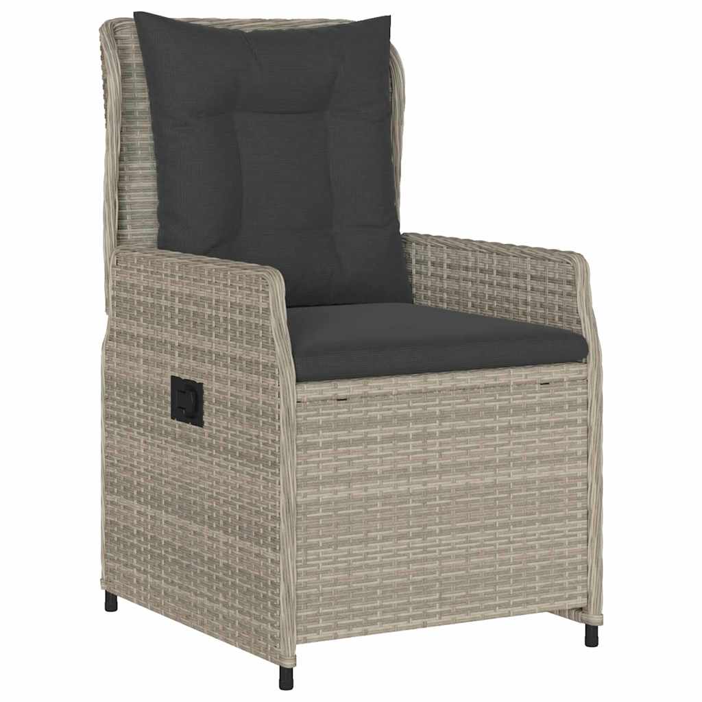 Ensemble de salle à manger pour jardin 5 pcs Gris clair - XIOS