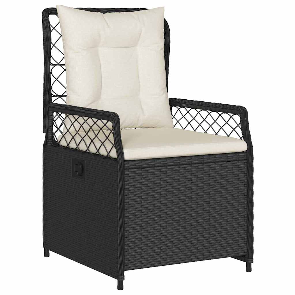 Ensemble de salle à manger pour jardin 5 pcs Noir polyrotin - XIOS