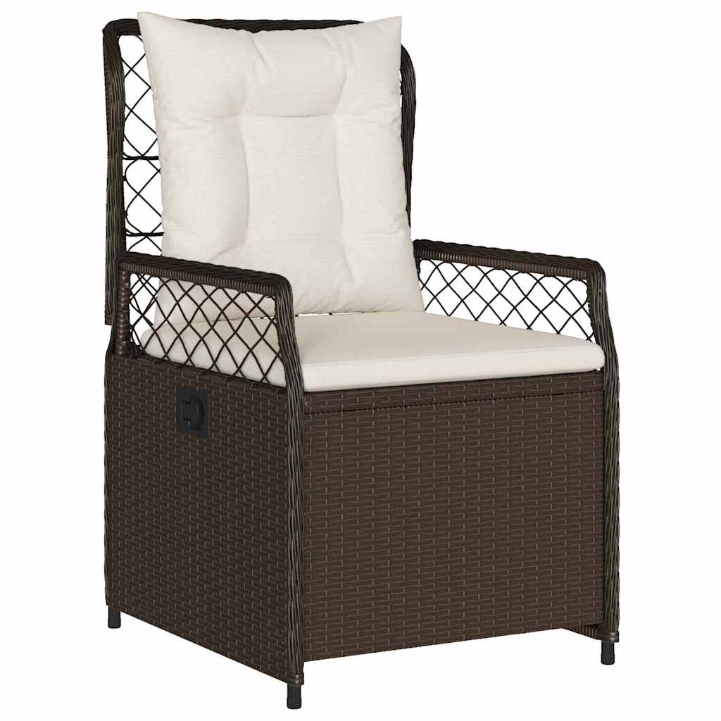 Ensemble de salle à manger pour jardin 5 pcs Marron polyrotin - XIOS