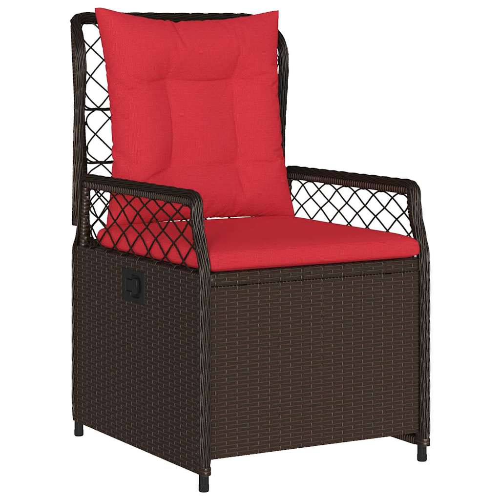 Ensemble de salle à manger pour jardin 5 pcs Marron polyrotin - XIOS