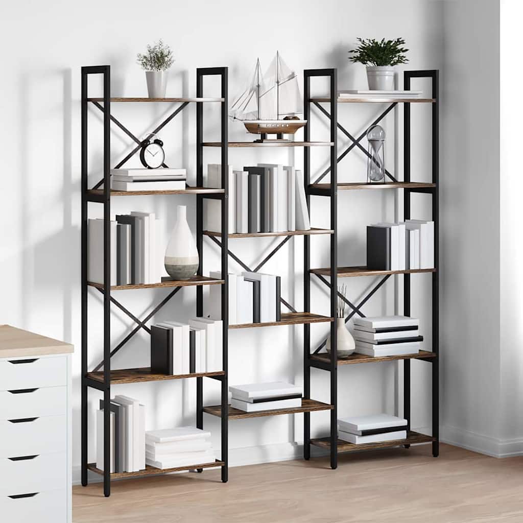 Étagère Chêne fumé 156 x 25 x 167.5 cm Bois d'ingénierie - XIOS