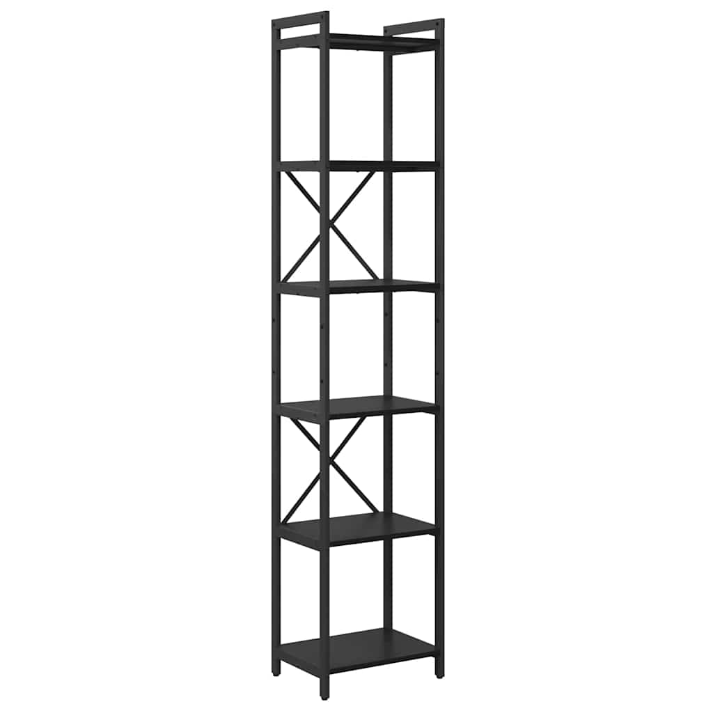 Bibliothèque Chêne noir 40 x 30 x 188 cm Bois d'ingénierie - XIOS