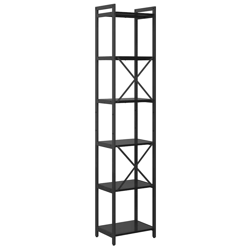 Bibliothèque Chêne noir 40 x 30 x 188 cm Bois d'ingénierie - XIOS