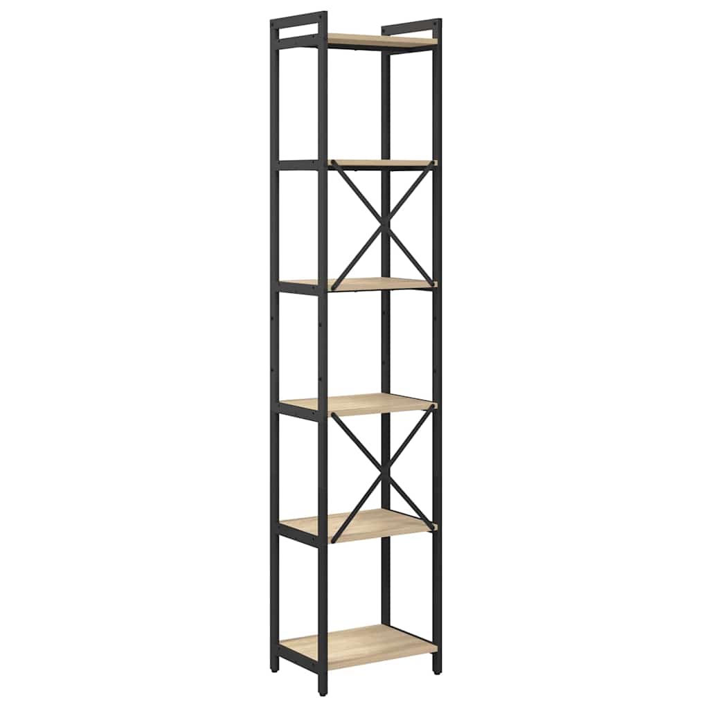 Bibliothèque Chêne sonoma 40 x 30 x 188 cm Bois d'ingénierie - XIOS