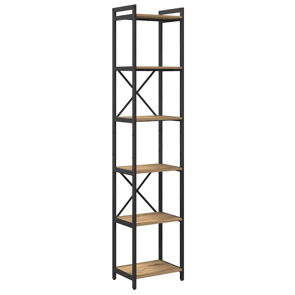 Bibliothèque chêne artisanal 40 x 30 x 188 cm Bois d'ingénierie - XIOS