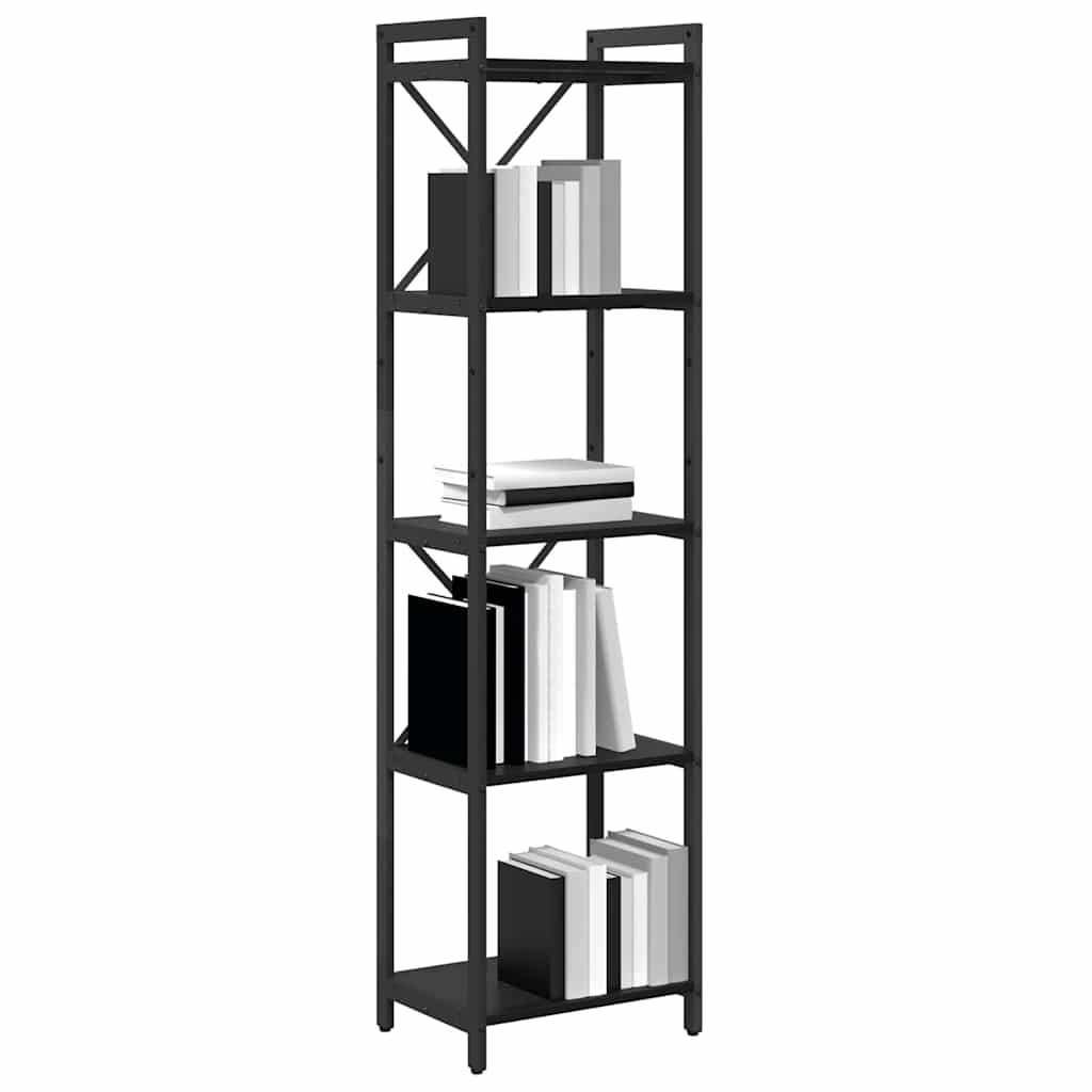 Bibliothèque Chêne noir 40 x 30 x 153 cm Bois d'ingénierie - XIOS