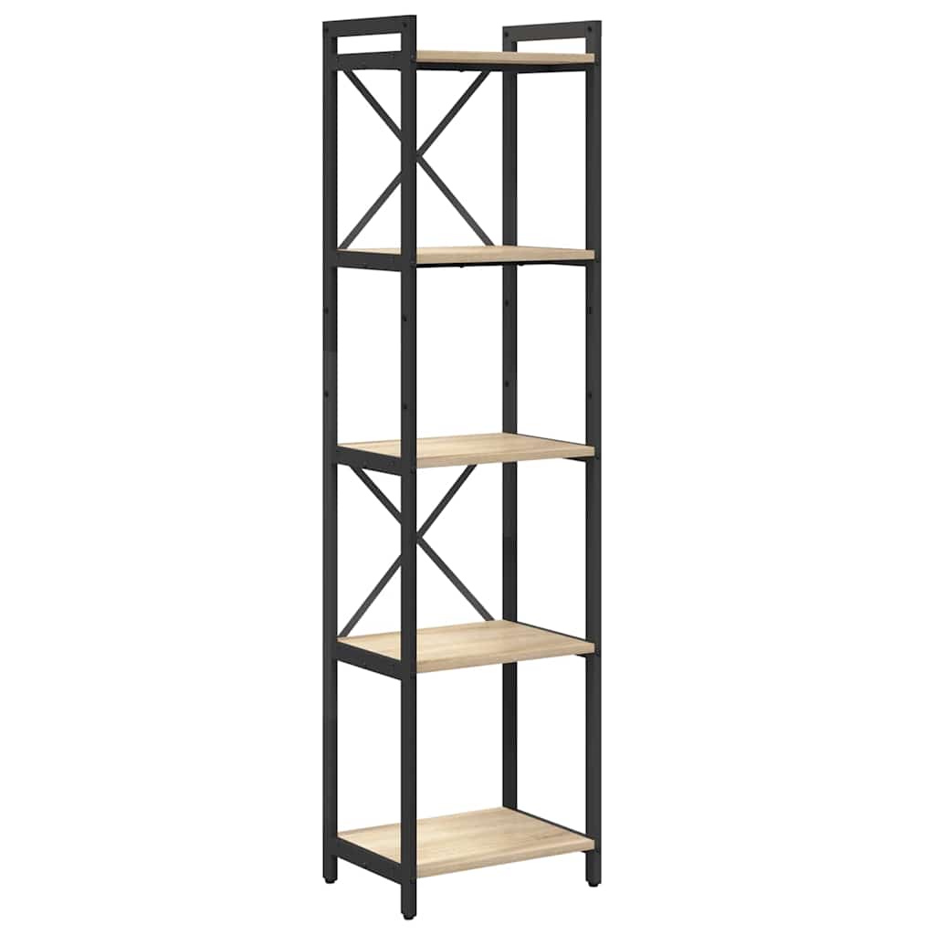 Bibliothèque Chêne sonoma 40 x 30 x 153 cm Bois d'ingénierie - XIOS