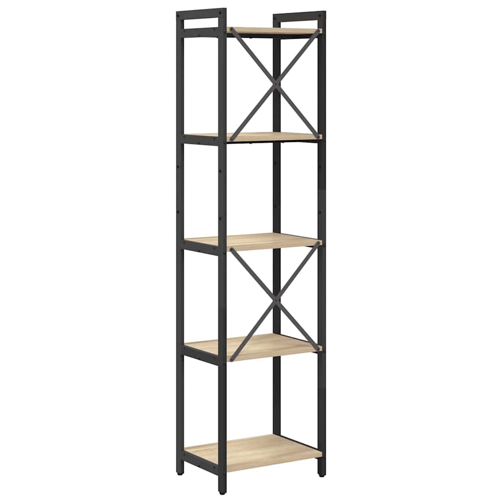 Bibliothèque Chêne sonoma 40 x 30 x 153 cm Bois d'ingénierie - XIOS