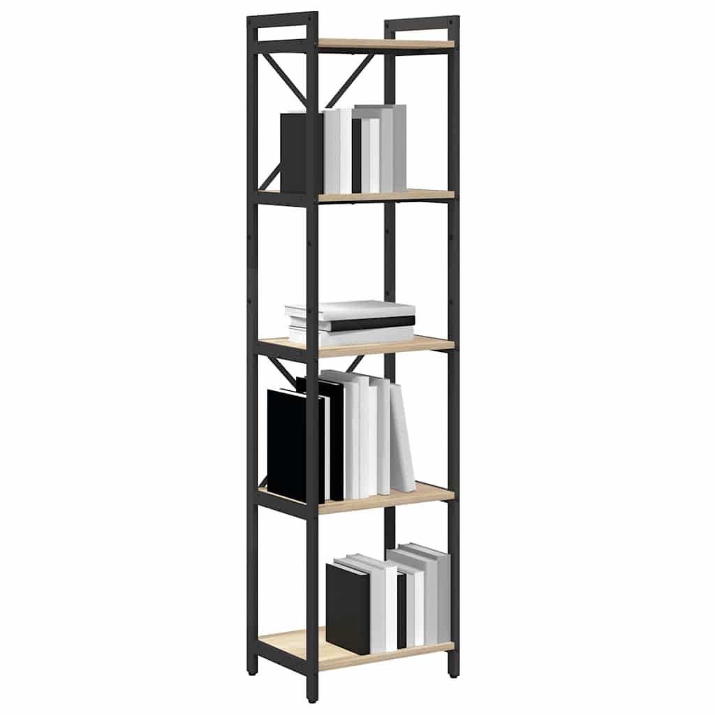 Bibliothèque Chêne sonoma 40 x 30 x 153 cm Bois d'ingénierie - XIOS