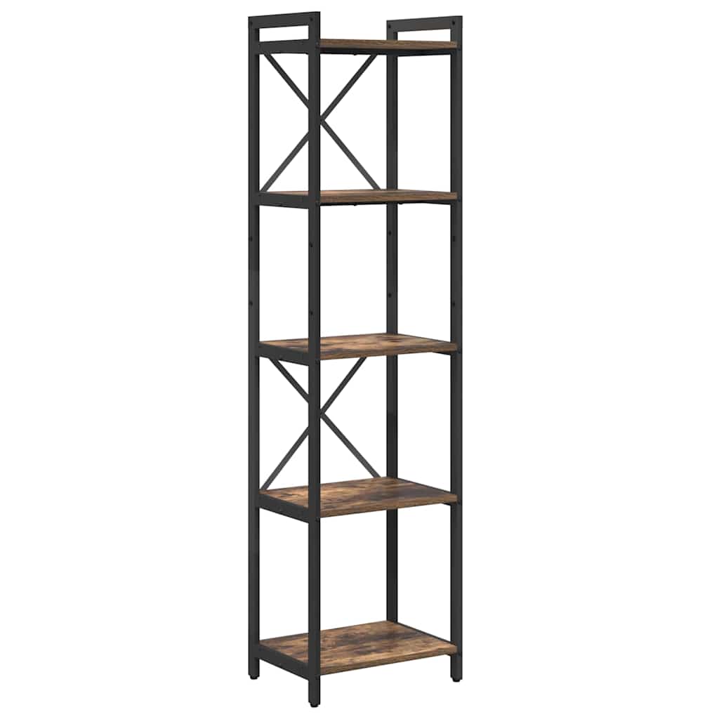 Bibliothèque Chêne fumé 40 x 30 x 153 cm Bois d'ingénierie - XIOS