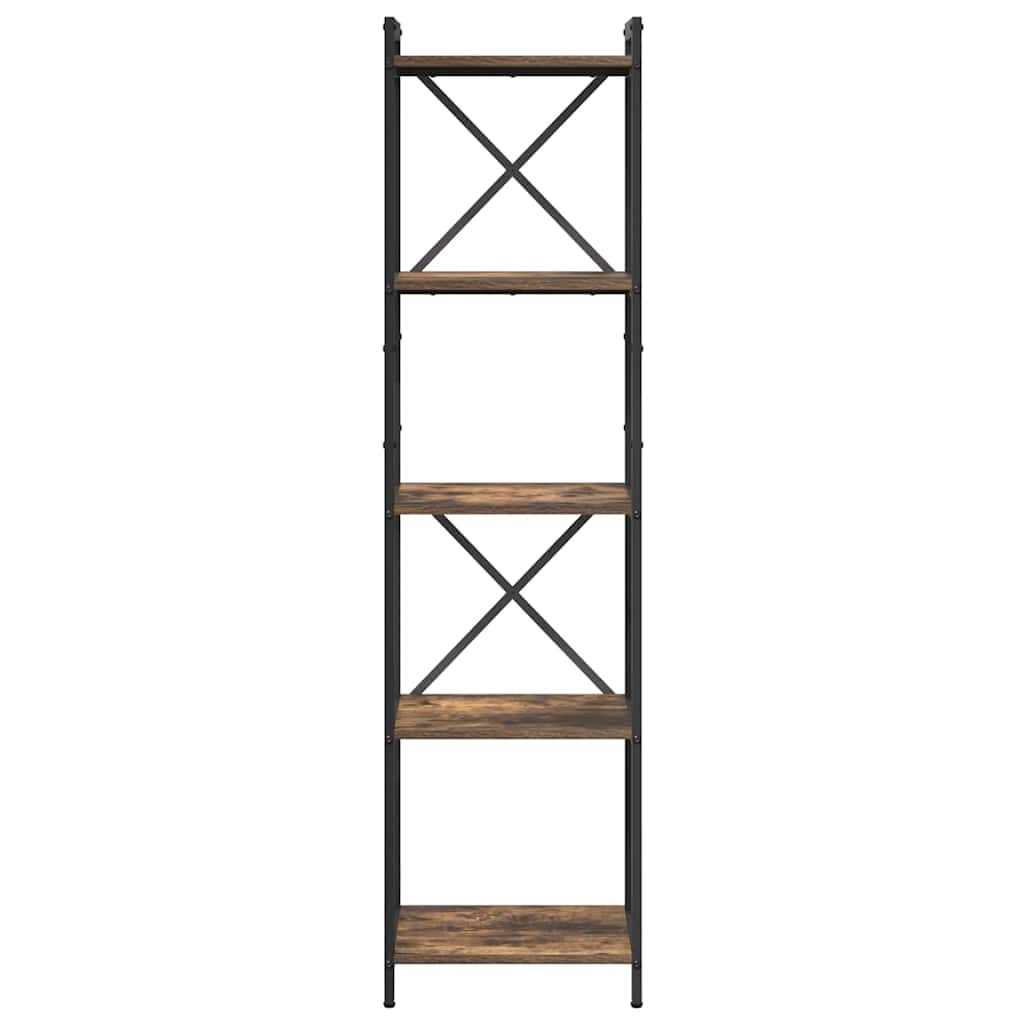 Bibliothèque Chêne fumé 40 x 30 x 153 cm Bois d'ingénierie - XIOS