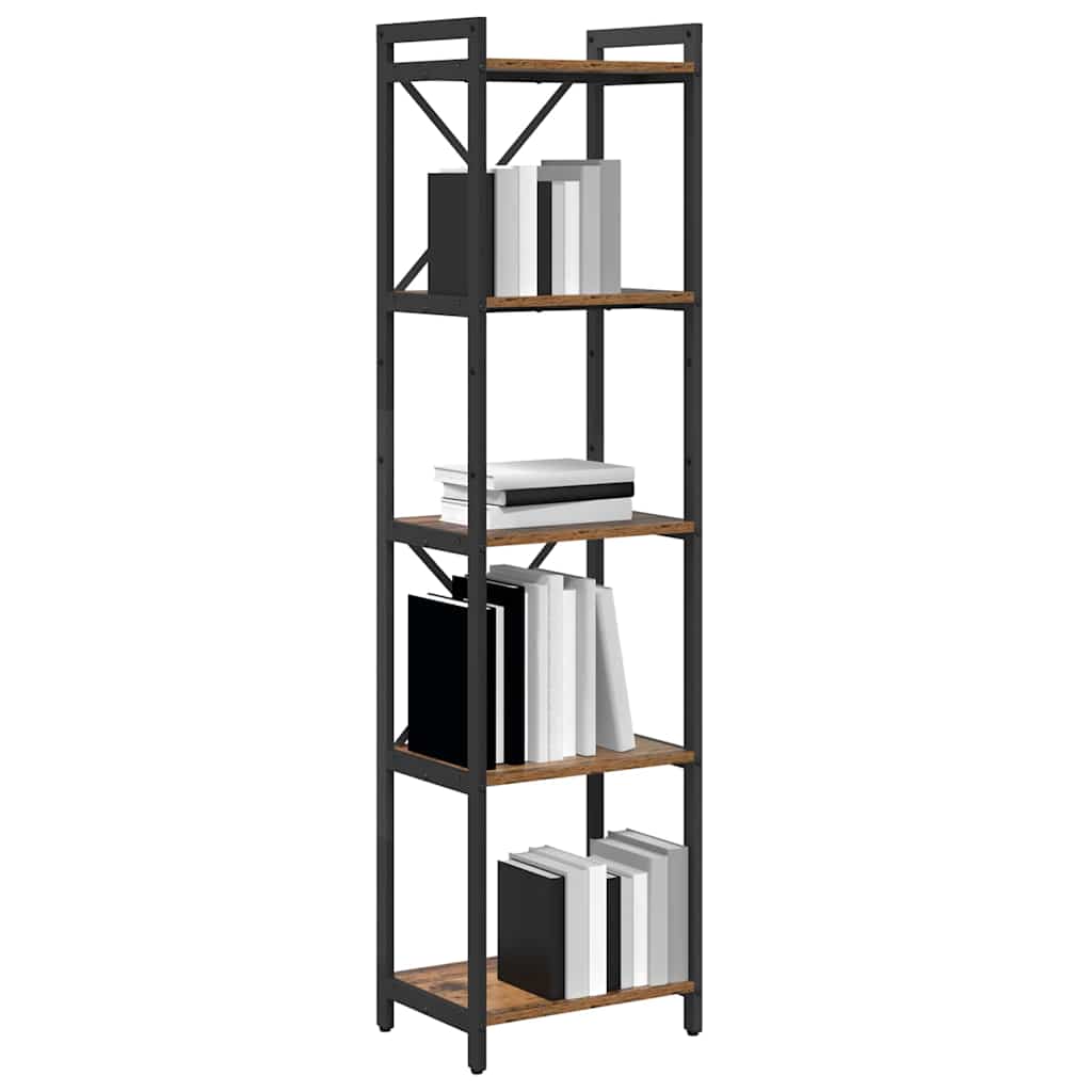 Bibliothèque Bois ancien 40 x 30 x 153 cm Bois d'ingénierie - XIOS
