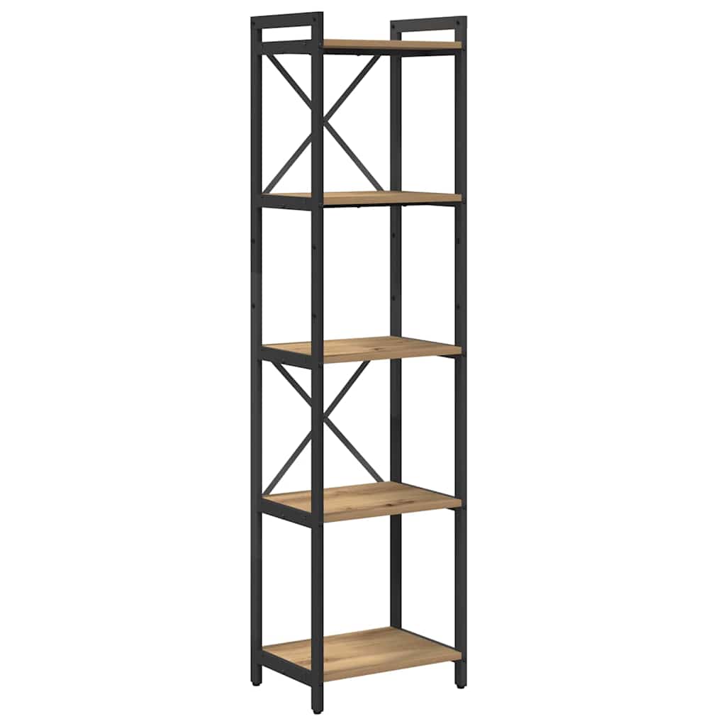 Bibliothèque chêne artisanal 40 x 30 x 153 cm Bois d'ingénierie - XIOS