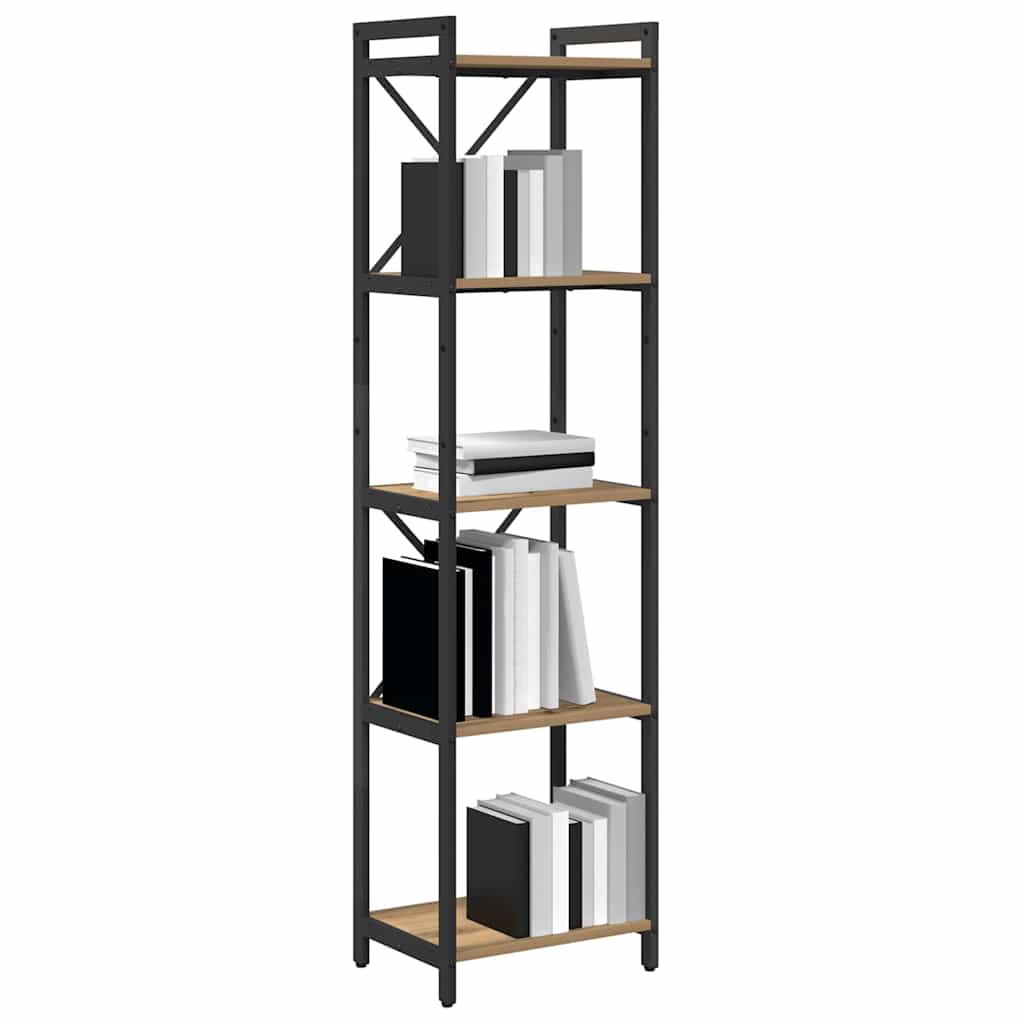 Bibliothèque chêne artisanal 40 x 30 x 153 cm Bois d'ingénierie - XIOS