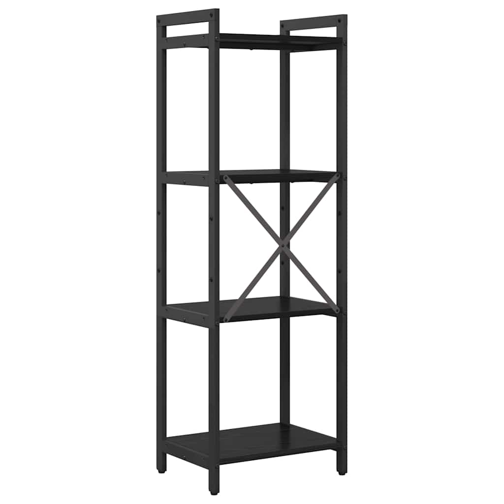 Bibliothèque Chêne noir 40 x 30 x 118 cm Bois d'ingénierie - XIOS