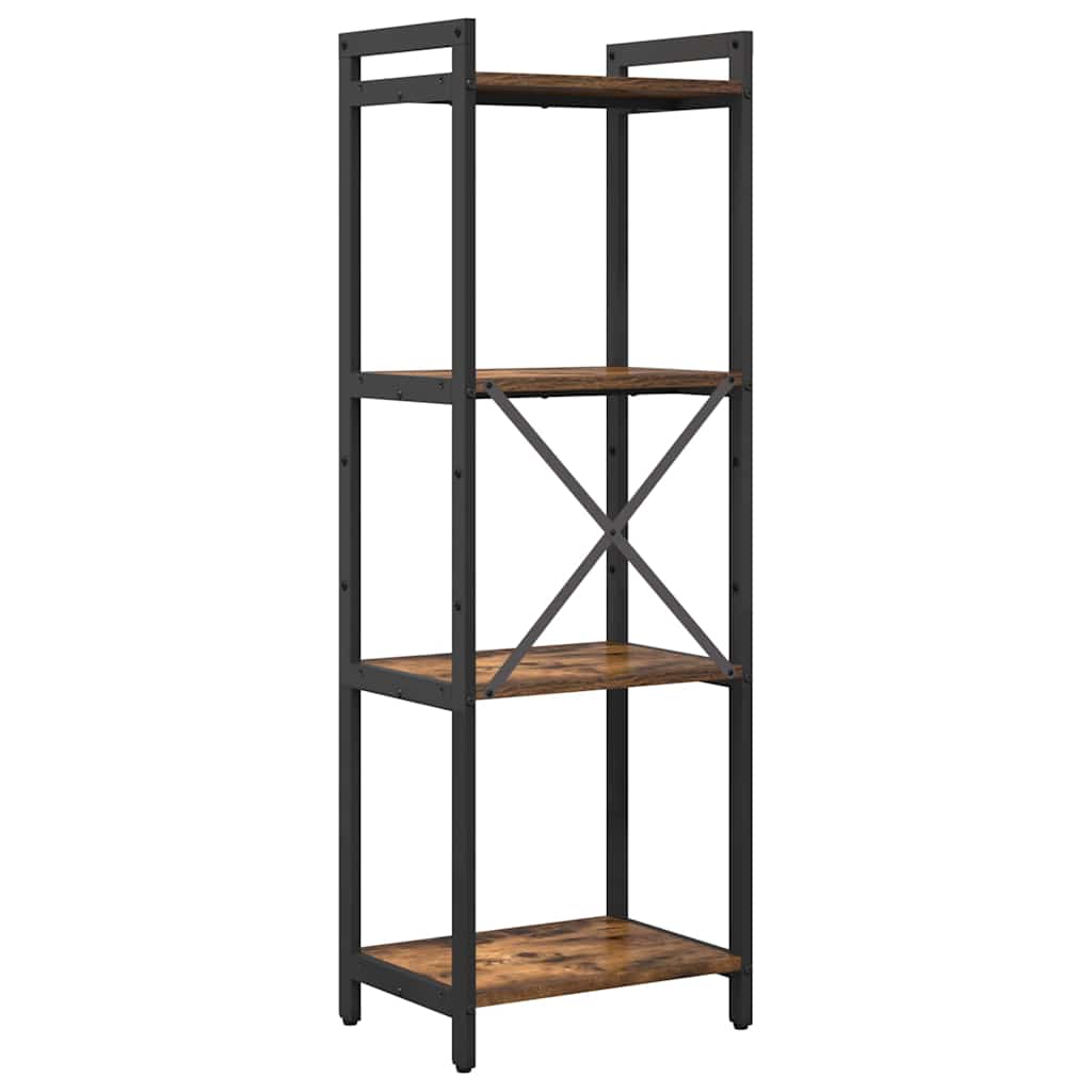 Bibliothèque Chêne fumé 40 x 30 x 118 cm Bois d'ingénierie - XIOS